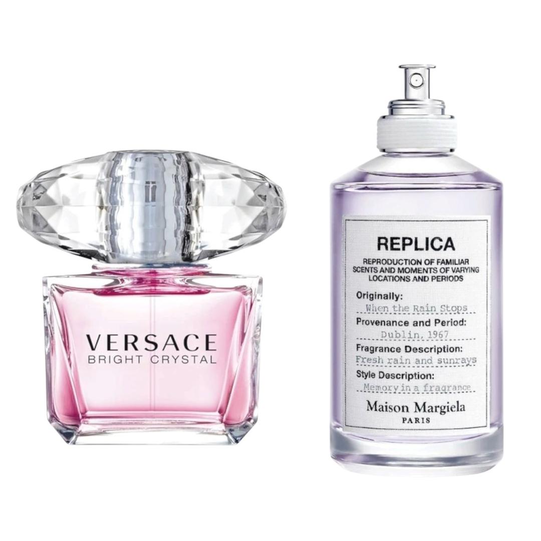 Versace Bright Crystal & Replica When The Rain Stops Combo Set